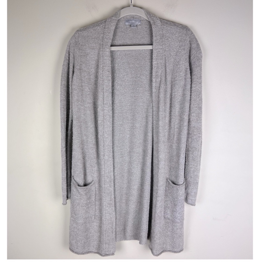 Barefoot Dreams | CozyChic Lite Barefoot Dreams Santa Monica Taupe Cardigan | XS - Picture 3 of 11